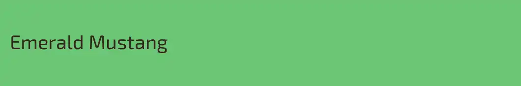 Emerald Mustang